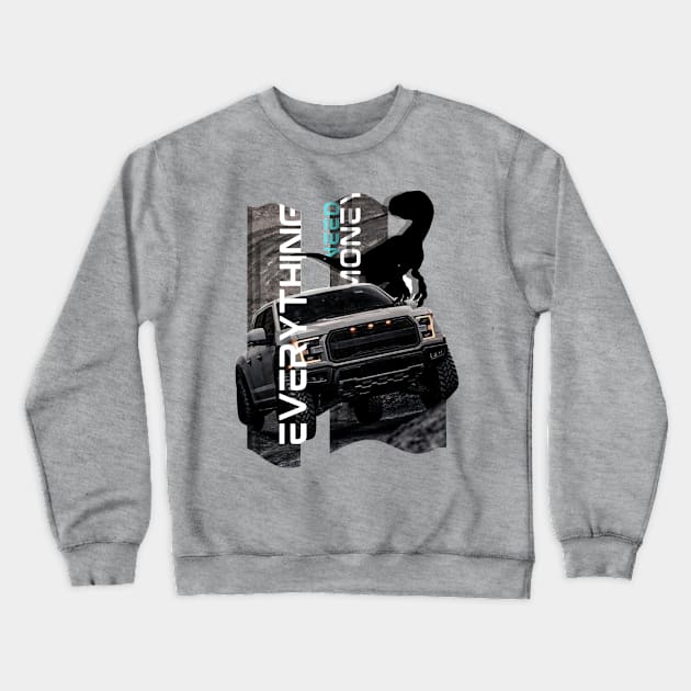 Ford Raptor Crewneck Sweatshirt by AER46_Designverse